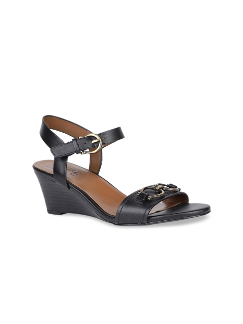 

Naturalizer Women Black Solid Leather Heels