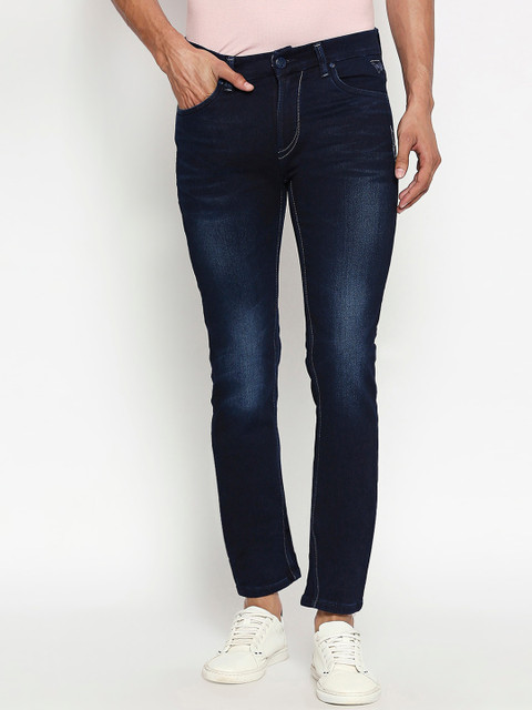 

Lawman pg3 Men Blue Skinny Fit Mid-Rise Clean Look Stretchable Jeans