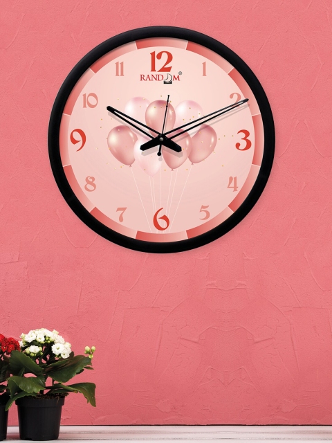 

RANDOM Pink Round Printed Analogue Wall Clock