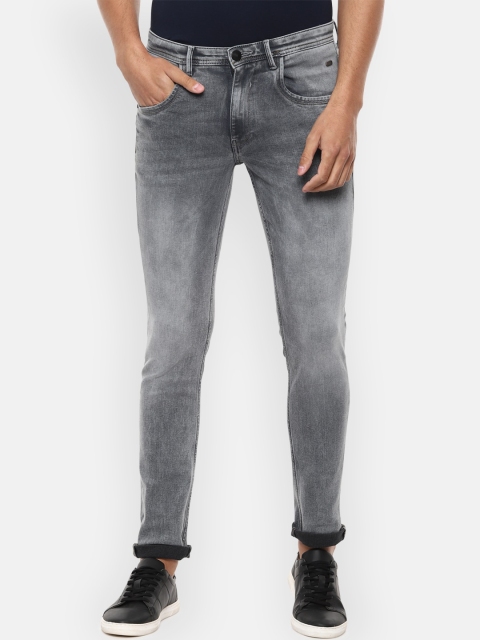 

V Dot Men Grey Slim Fit Mid-Rise Clean Look Jeans