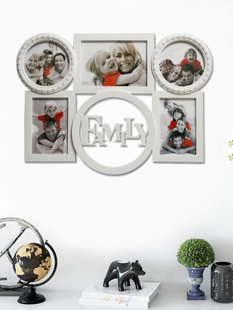 

Art Street White Textured Wall Photo Frame