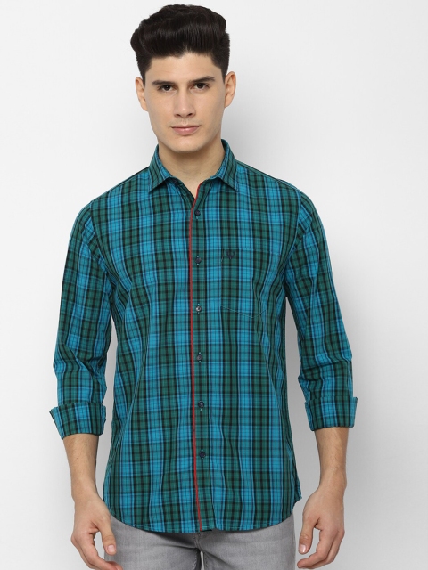 

Allen Solly Men Blue Slim Fit Checked Casual Shirt