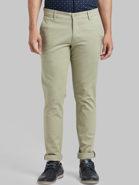 

Parx Men Khaki Skinny Fit Solid Regular Trousers