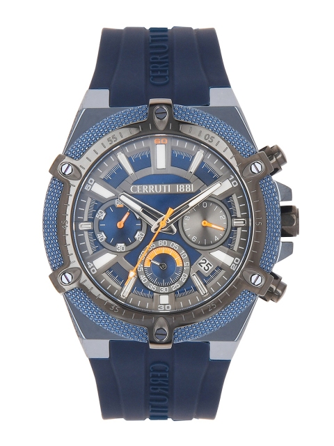 

Cerruti 1881 Men Navy Blue Analogue Chronograph Watch CRA28501
