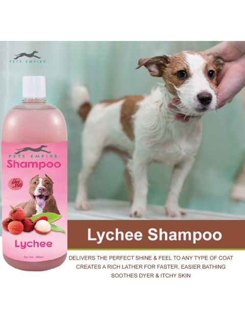 

PETS EMPIRE Lychee Organic Body Shampoo 500 ml, Pink