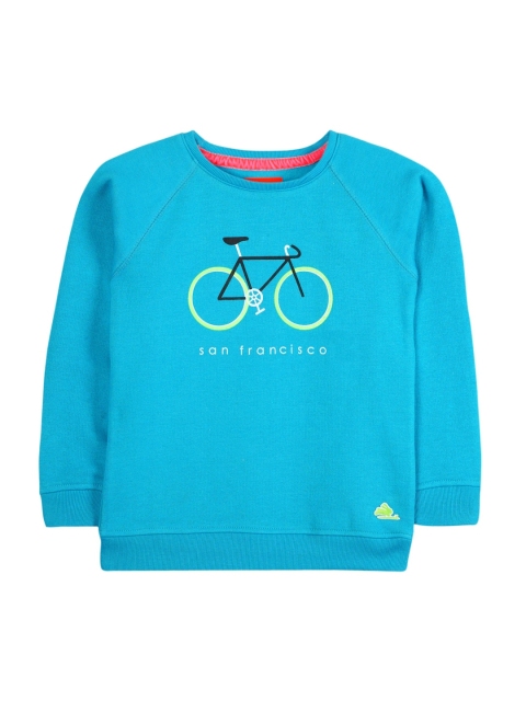 

Cherry Crumble Boys Blue Printed Sweatshirt