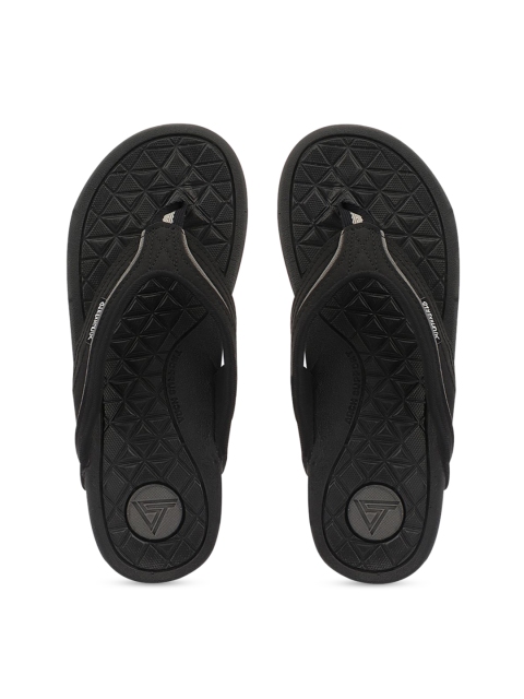 

Solethreads Men Black & Grey Solid Slip-On