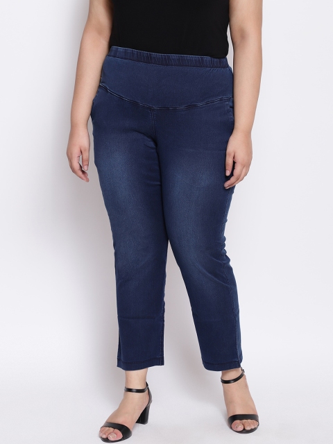 

Amydus Women Navy Blue Tummy Shaper High-Rise Clean Look Jeans