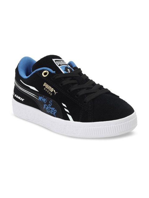 

Puma Unisex Kids Black SONIC Suede Sneakers