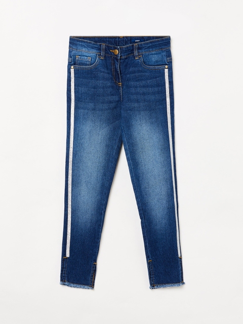 

Fame Forever by Lifestyle Girls Navy Blue Skinny Fit Mid-Rise Clean Look Jeans