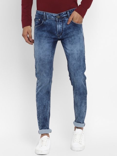 

Routeen Men Blue Slim Fit Mid-Rise Clean Look Stretchable Jeans