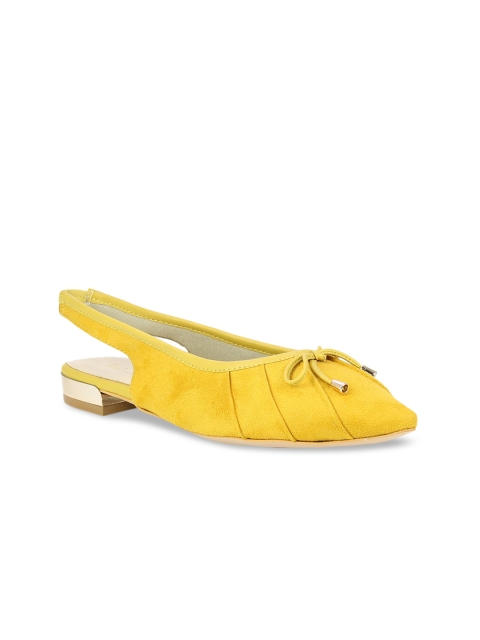 

Inc 5 Women Yellow Solid Mules