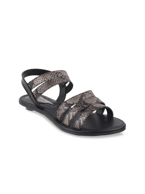 

Catwalk Women Black Textured Open Toe Flats