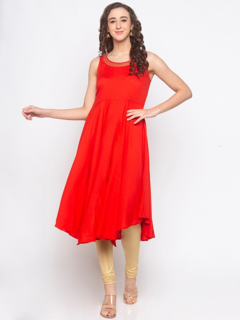 

Globus Women Red Solid Tunic