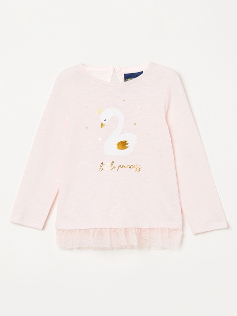 

Juniors by Lifestyle Girls Pink Printed Top
