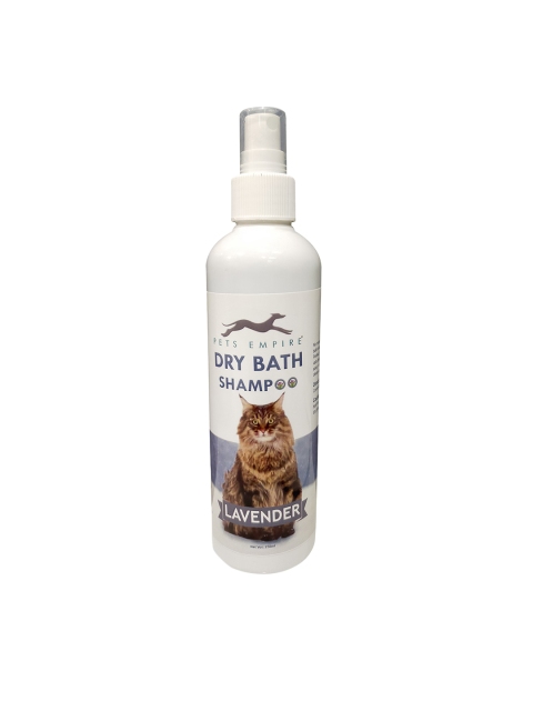 

PETS EMPIRE All Natural Dry Shampoo for Cats No Rinse Required 250 ml, Purple