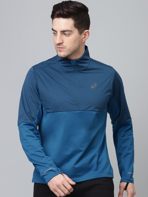 

ASICS Men Navy Blue Solid Sporty Jacket