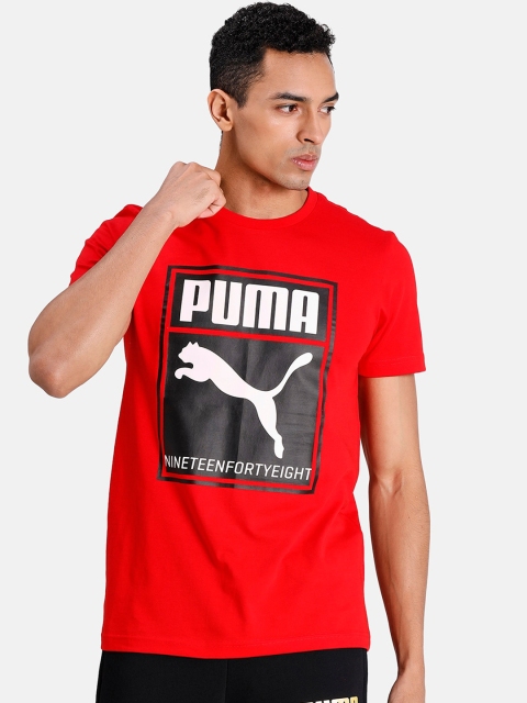 

Puma Men Red Printed 1948 Box Graphic Tee
