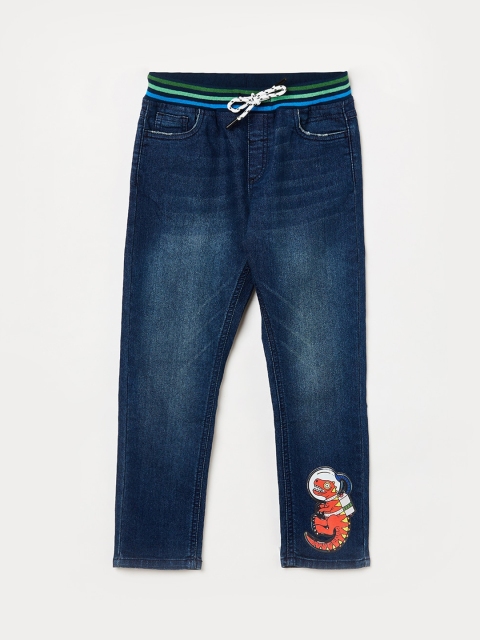 

Fame Forever by Lifestyle Boys Blue Jogger Mid-Rise Clean Look Jeans
