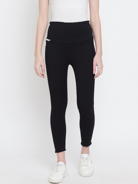 

Castle Women Black Solid Slim-Fit Jeggings