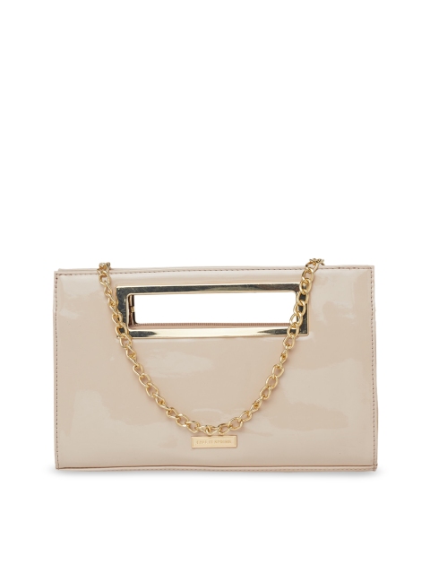 

Call It Spring Nude-Coloured Solid Purse Clutch