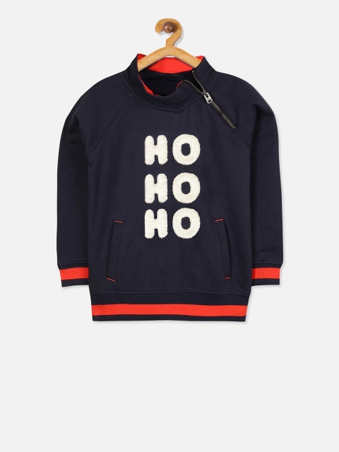

Cherry Crumble Boys Blue Printed Sweatshirt