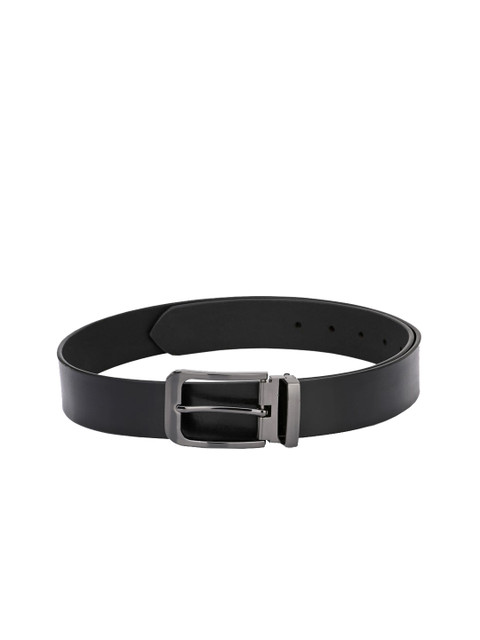 

Pacific Gold Men Black Solid Genuine Leather Formal Belt
