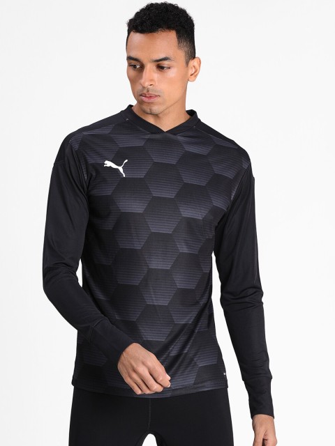 

Puma Men Black Printed Round Neck TeamFINAL 21 Graphic Jersey