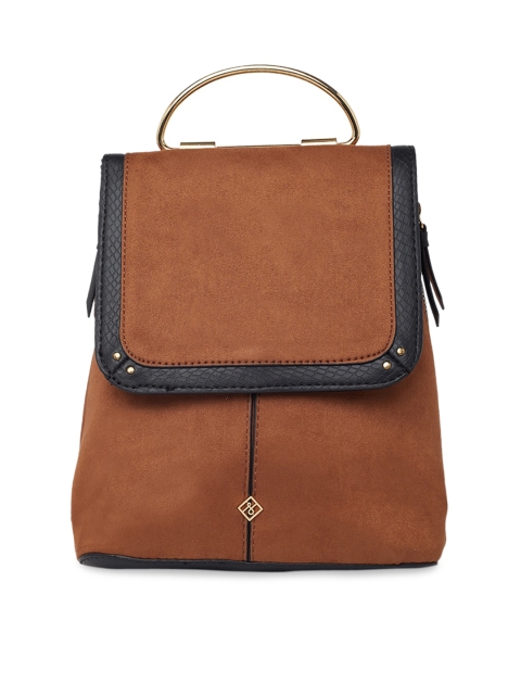 

Call It Spring Women Brown & Black Solid Backpack