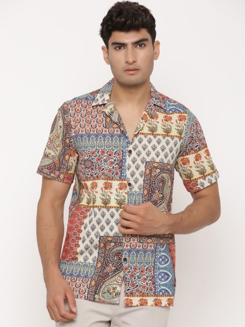 

Tistabene Men Multicoloured Regular Fit Printed Casual Shirt, Multi