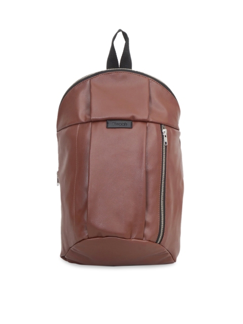 

Diwaah Unisex Brown Solid Backpack