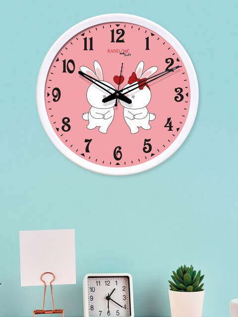 

RANDOM Pink Round Printed Analogue Wall Clock