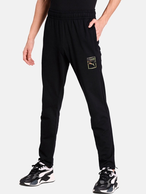 

Puma Men Black Solid Camo Box Graphic Pants