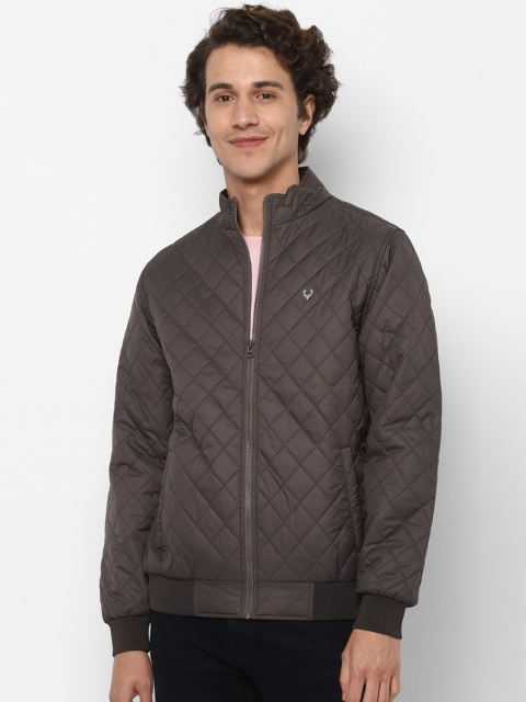 

Solly Sport Men Grey Solid Quilted Jacket