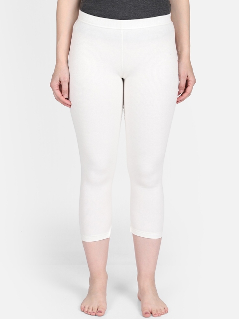 

BODYCARE INSIDER Women White Mid-Rise Thermal Bottom