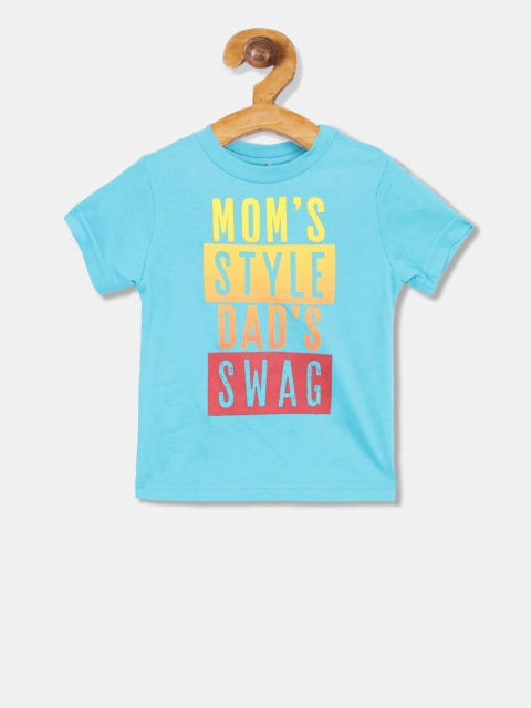

The Childrens Place Boys Blue Printed Round Neck T-shirt
