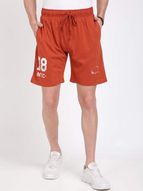 

Urban Dog Men Rust Solid Regular Fit Sports Shorts