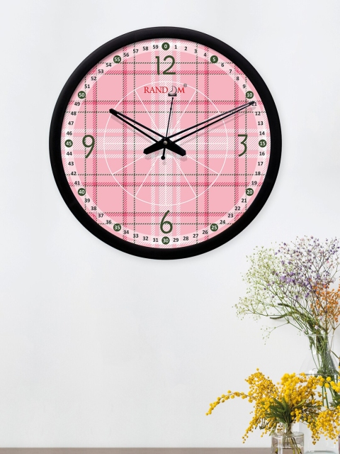 

RANDOM Pink Round Printed Analogue Wall Clock