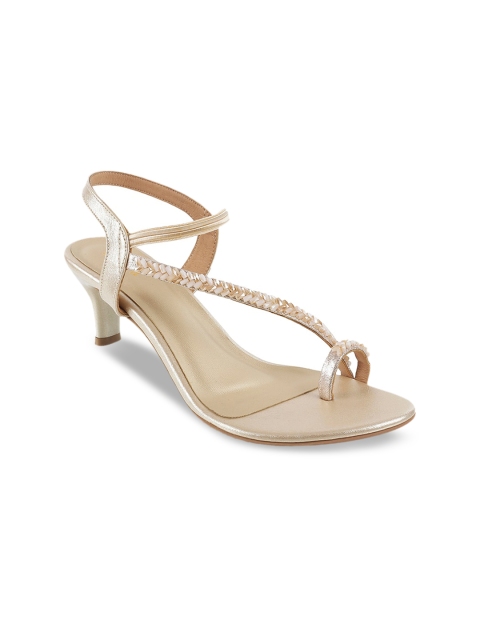 

Mochi Women Gold-Toned Embellished Heels