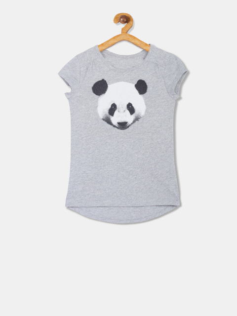 

The Childrens Place Girls Grey Printed Top