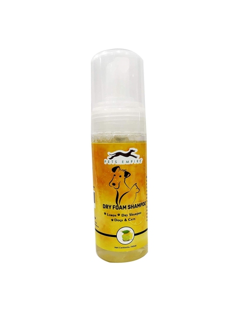 

PETS EMPIRE Dry Dog Shampoo 150 ml, Yellow