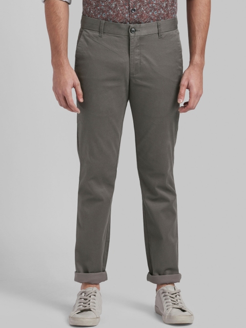 

Parx Men Grey Skinny Fit Solid Regular Trousers