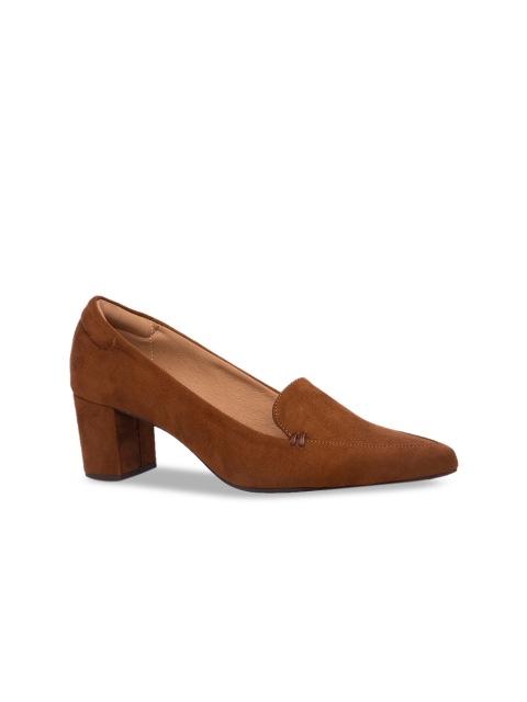 Inc 5 Women Tan Brown Solid Pumps