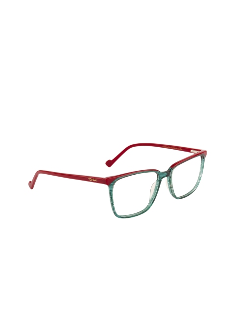 

Ted Smith Unisex Red & Green Solid Full Rim Rectangle Frames