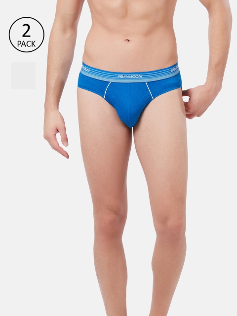 

Fruit of the loom Men Pack of 2 Solid Basic Briefs MHB05-2P-A1S1, White