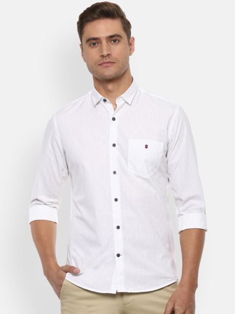

Louis Philippe Sport Men White Slim Fit Printed Casual Shirt