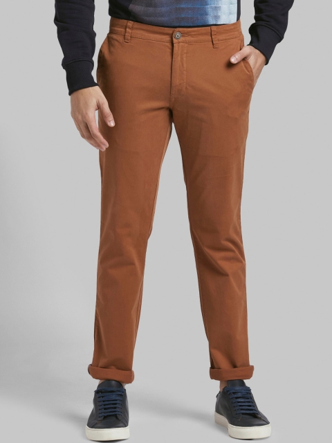 

Parx Men Brown Skinny Fit Solid Regular Trousers