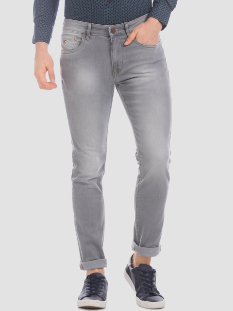 

U.S. Polo Assn. Men Grey Slim Fit Mid-Rise Clean Look Stretchable Jeans