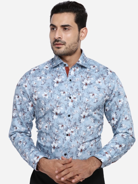 

Greenfibre Men Green & White Slim Fit Printed Casual Shirt