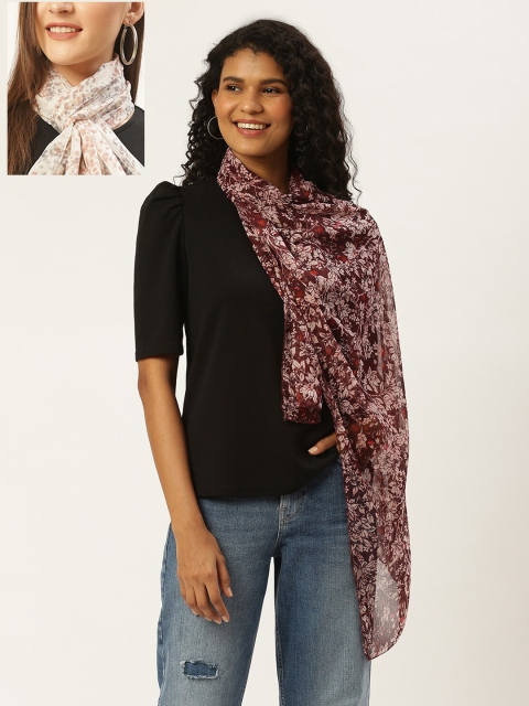 

Trend Arrest Women Pack of 2 Printed Scarves, Multi